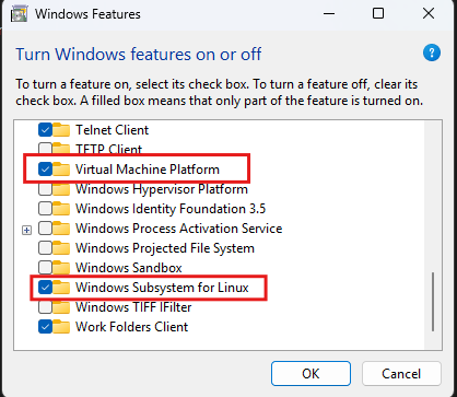 wsl 1 problem